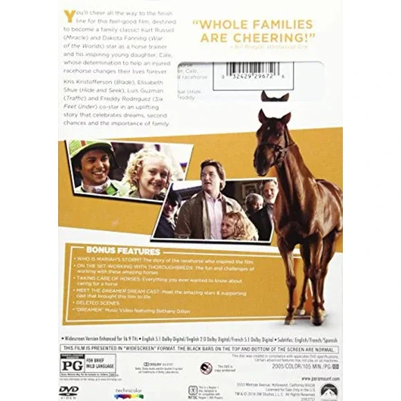 Dreamer - Inspired by a True Story (Full Screen Edition) - DVD - Picture 8 of 8